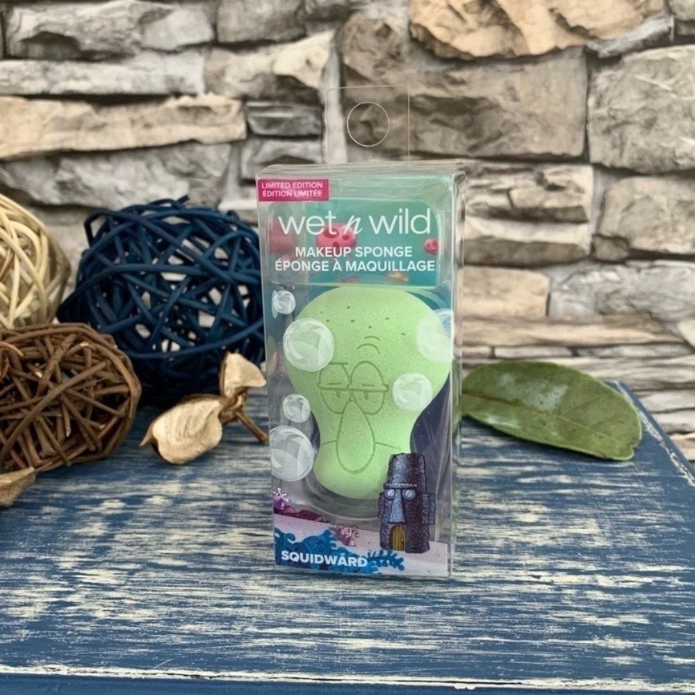 SpongeBob Wet n Wild Nautical Nonsense Squidward Streak Free Blending Sponge New